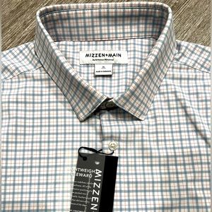 Mizzen+Main Leeward Dress Button Down XL Trim Fit mizzen main mens dress shirt